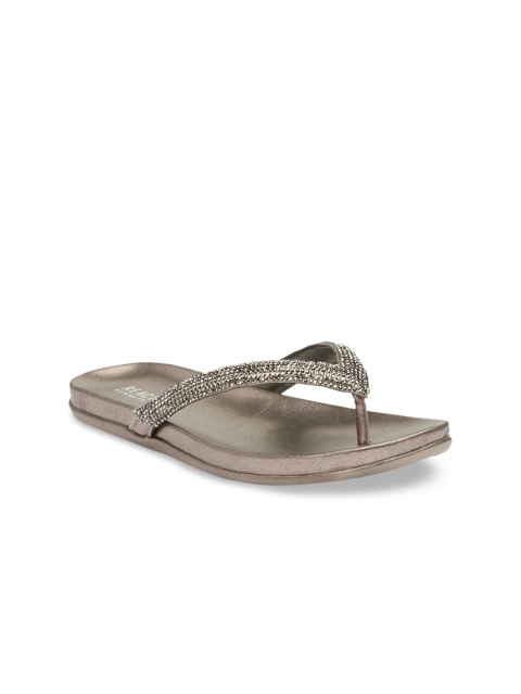 

Kenneth Cole Women Grey Embellished Flip-Flops