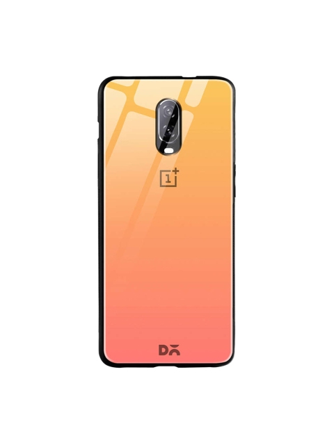 

DailyObjects Orange & Peach-Coloured One Plus 6T Glass Case Cover
