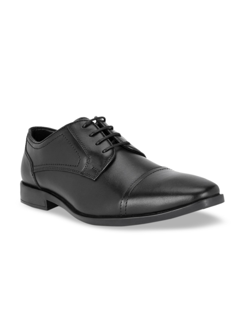 

Kenneth Cole Men Navy Blue Leather Formal Derbys, Black