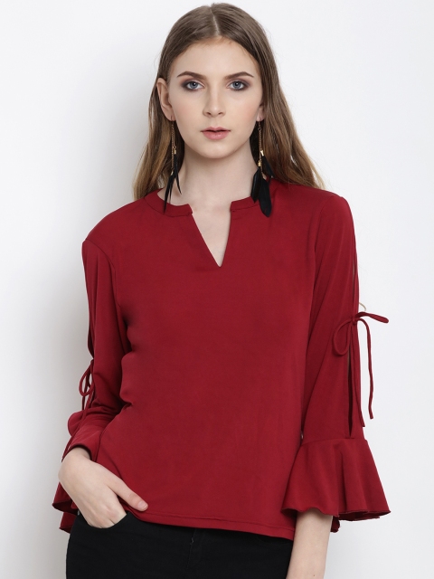 

Lady Stark Women Maroon Solid Top