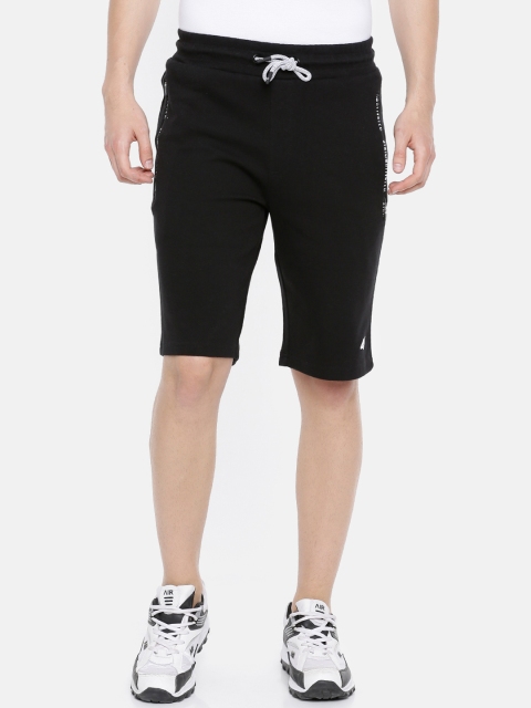 

4F Men Black Solid Regular Fit Sports Shorts
