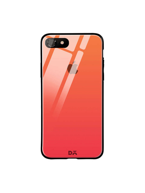

DailyObjects Orange & Coral-Pink iPhone 8 Glass Case Cover