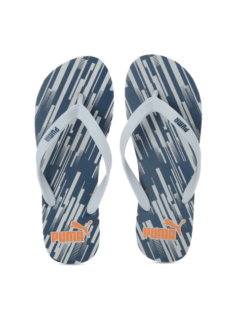 

Puma Men Grey Printed Thong Flip-Flops