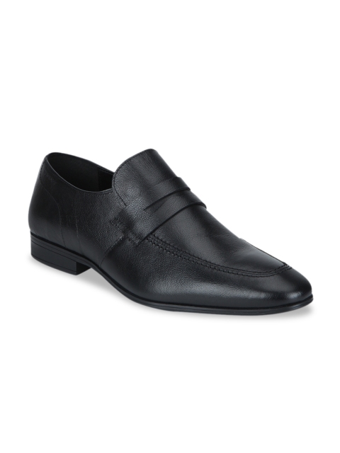 

Red Tape Men Black Leather Formal Loafers