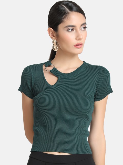

Kazo Women Green Solid Top
