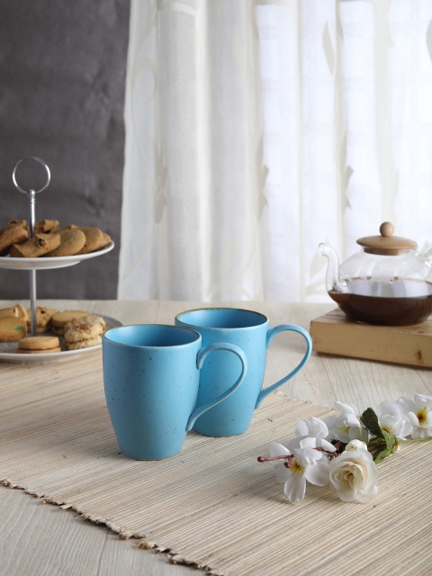 

Devnow Blue 2-Piece Solid Ceramic Cups Set