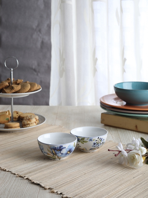 

Devnow White & Blue Set of 2 Bowl