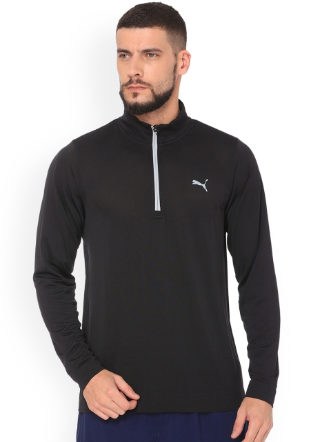 

Puma Men Black Solid Sweatshirt