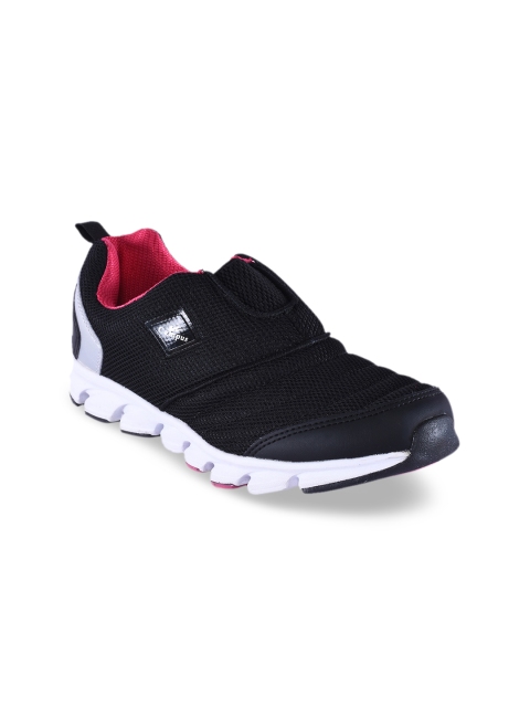 

Campus Women Black Mesh Running Shoes