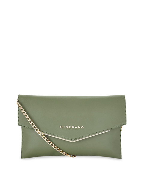 

GIORDANO Green Solid Sling Bag