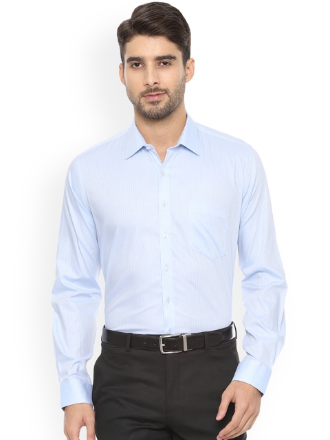 

Van Heusen Men Blue Slim Fit Striped Formal Shirt