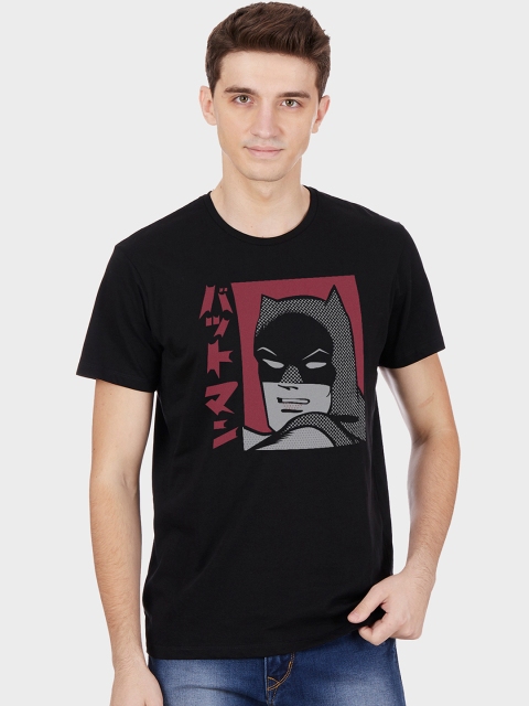 

Free Authority Men Black Batman Printed T-shirt