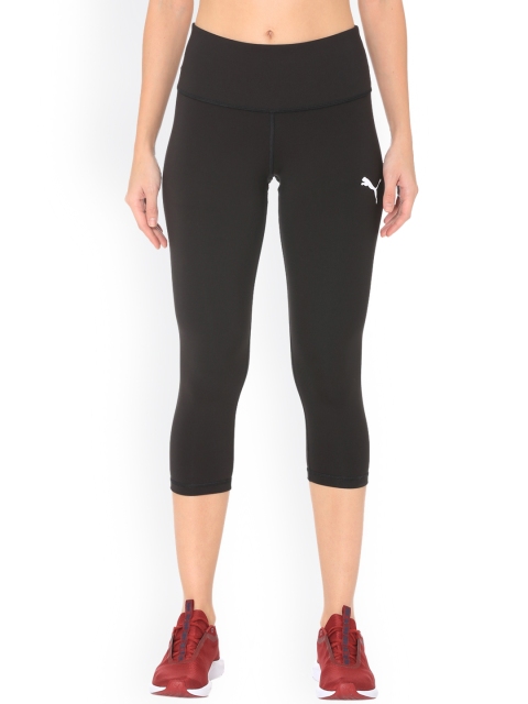 

Puma Women Black Solid Active 3 4 Leggings Puma Black Skinny-Fit Tights