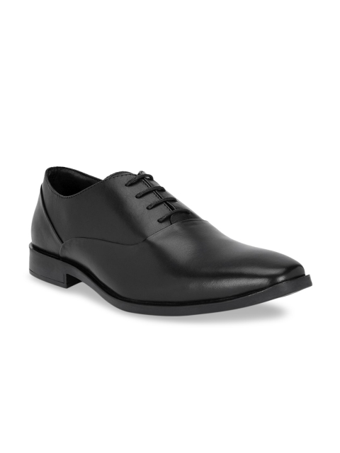 

Kenneth Cole Men Brown Leather Formal Oxfords, Black