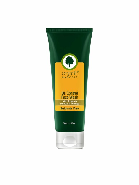 

Organic Harvest Unisex Sulphate Free Oil Control Face Wash 50g, Green
