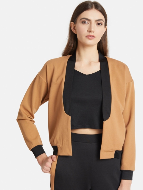 

Kazo Women Brown Colourblocked Jacket