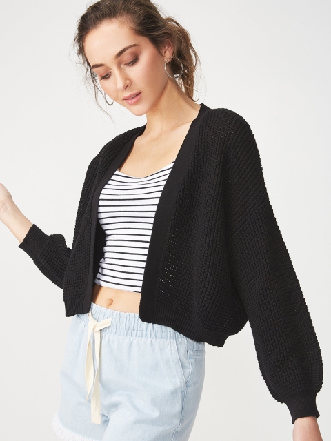 

COTTON ON Women Black Solid Sweater