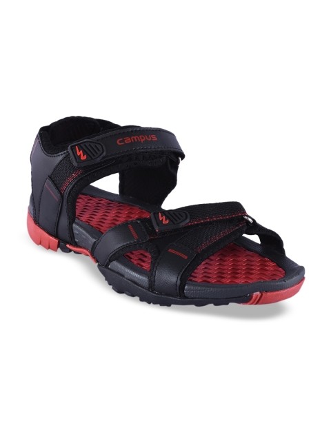 

Campus Men Black Sandals