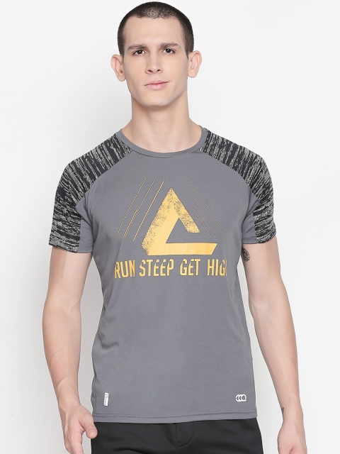 

Ajile by Pantaloons Men Grey Printed Round Neck T-shirt