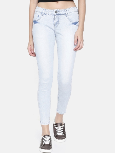 

ZHEIA Women Blue Skinny Fit Mid-Rise Clean Look Stretchable Jeans