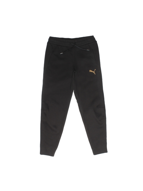 

Puma Girls Black Solid Straight-Fit Joggers
