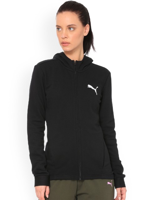 

Puma Women Black Solid URBAN SPORTS FZ Hoody W Jacket