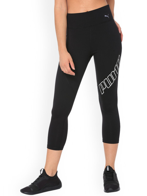 

Puma Women Black Solid Skinny-Fit Tights