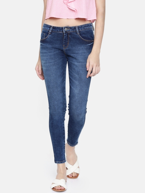 

ZHEIA Women Blue Skinny Fit Mid-Rise Clean Look Stretchable Jeans