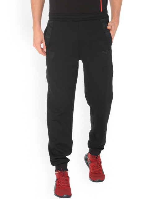 

PUMA Motorsport Men Black Solid Straight-Fit Joggers