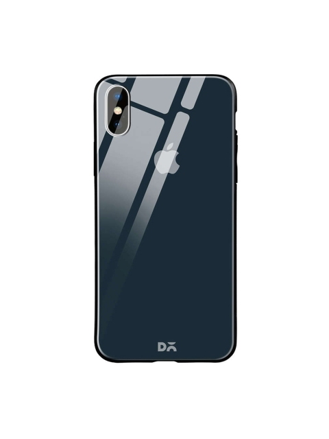 

DailyObjects Teal Blue iPhone XS Glass Case Cover