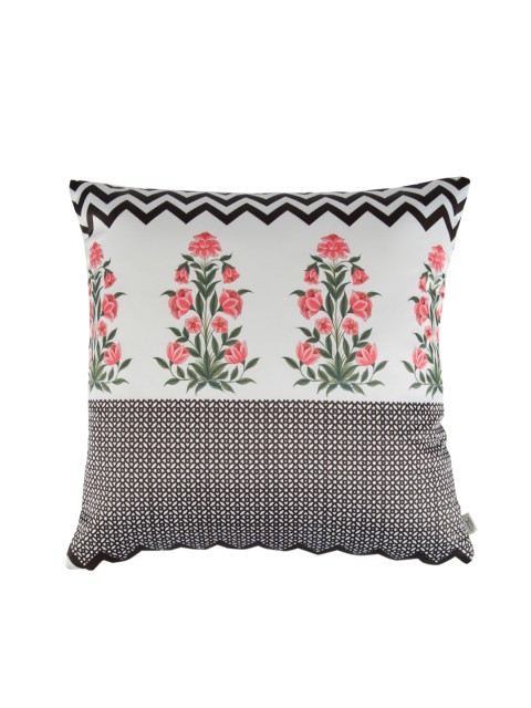 

Living Essence Multicoloured Single Floral Square Cushion Cover, Multi