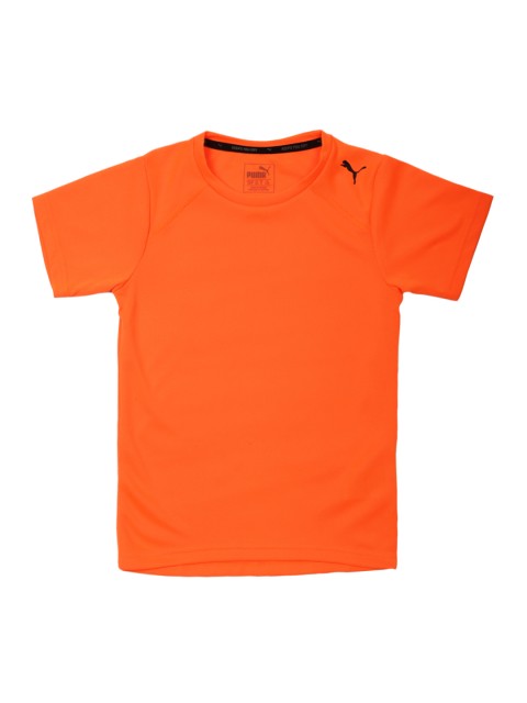 

Puma Boys Orange Solid Round Neck T-shirt