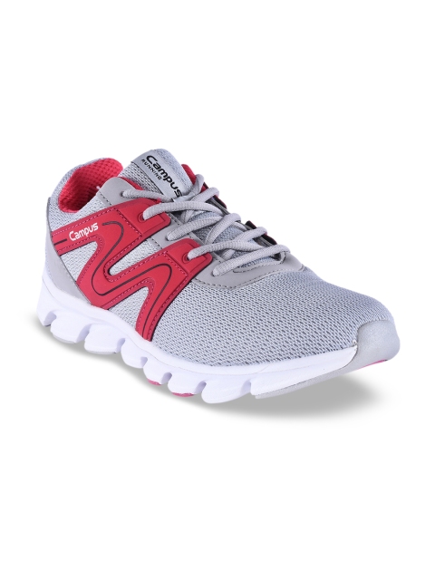 

Campus Women Grey Mesh Running Shoes