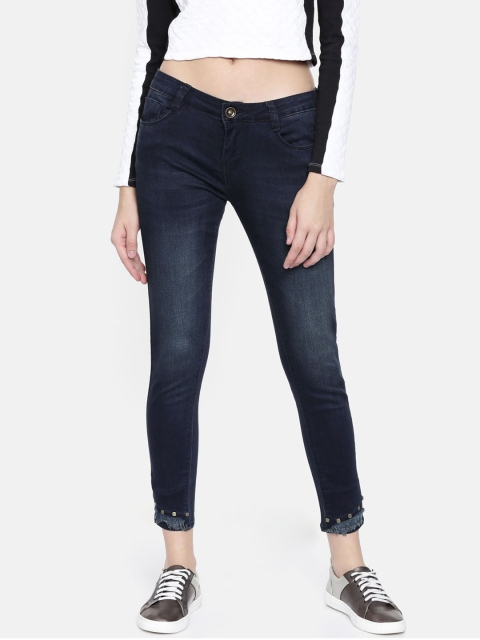 

ZHEIA Women Blue Skinny Fit Mid-Rise Clean Look Stretchable Jeans