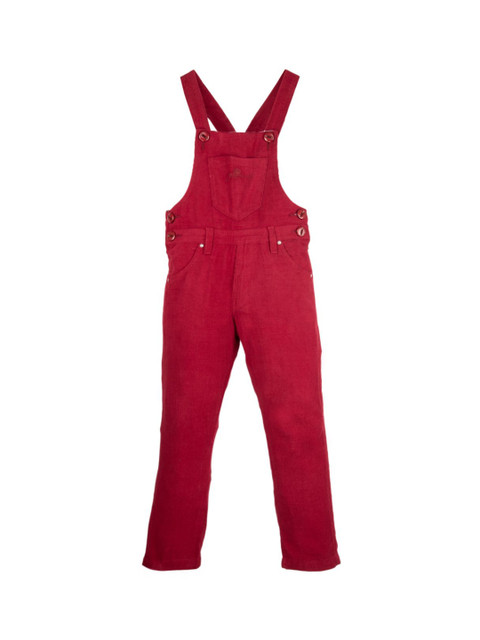 

FirstClap Kids Maroon Solid Slim-Fit Dungarees