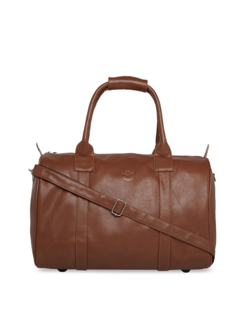 

MBOSS Brown Solid Medium Duffel Bag, Tan