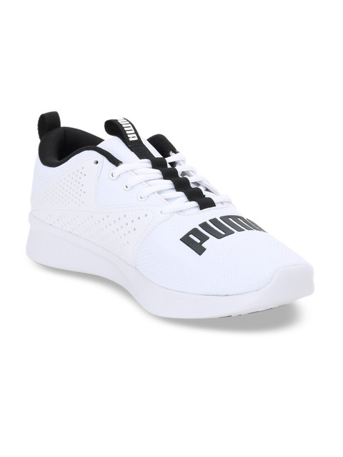 

Puma Men White Textile Detector Puma Running Shoes