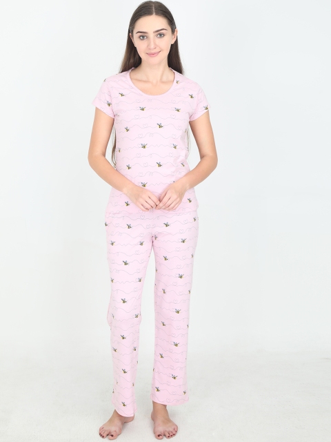

Femmora Women Pink Printed Night suit 125401