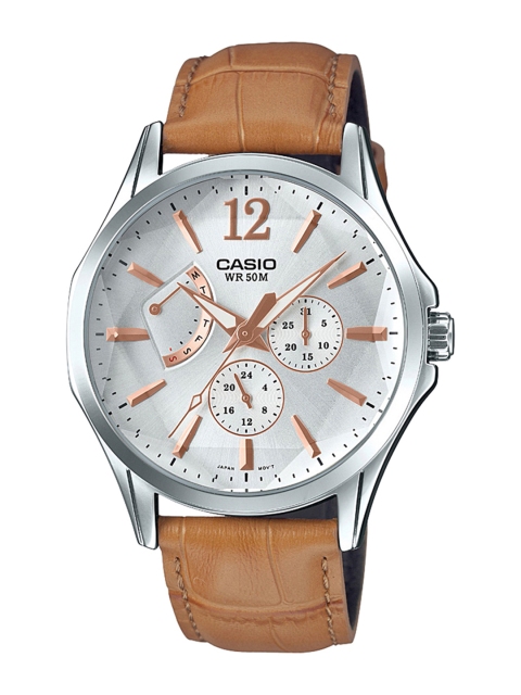 

CASIO Enticer Men Silver Multi-Dial Watch MTP-E320LY-7AVDF - A1555