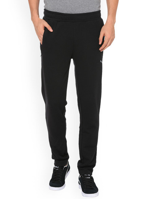 

Puma Men Black Solid Straight-Fit Track Pants