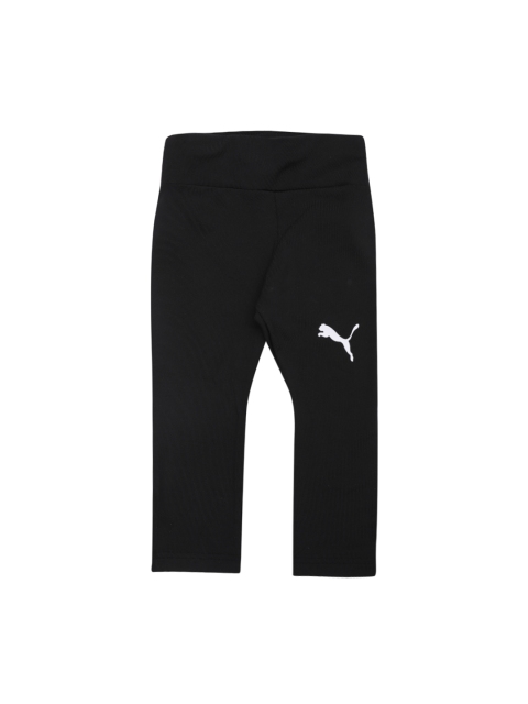 

Puma Girls Black Solid Skinny-Fit Tights Active Dry ESS 3/4 LeggingsG