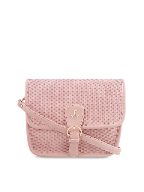 

Mochi Pink Textured Sling Bag