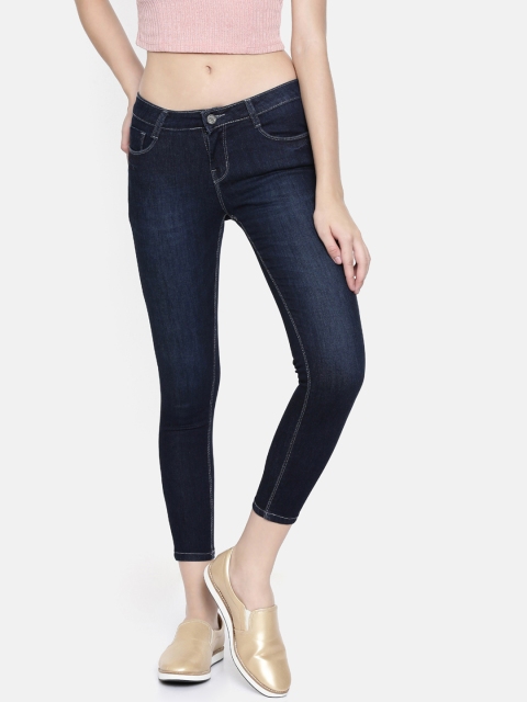 

ZHEIA Women Blue Skinny Fit Mid-Rise Clean Look Stretchable Jeans