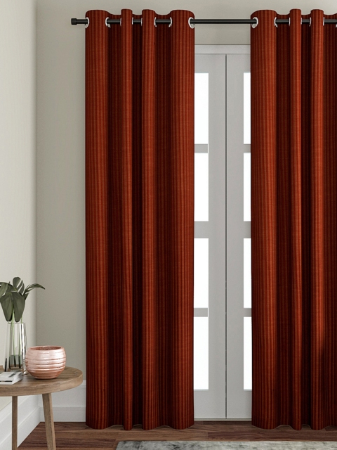 

VRINDA Rust Single Door Curtain