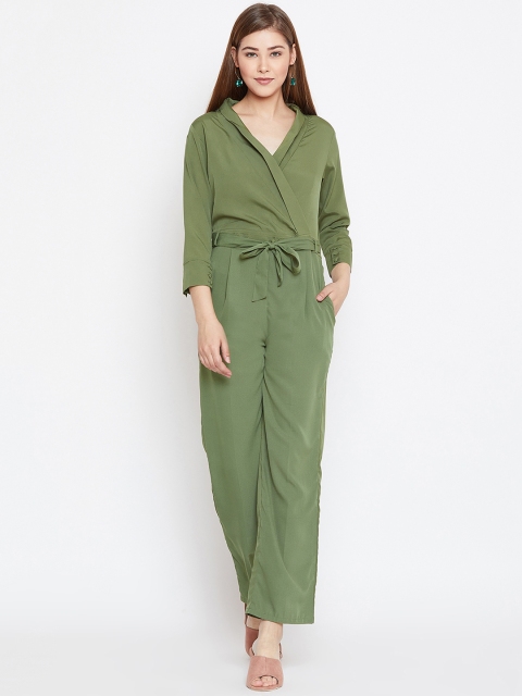 

PANIT Women Olive Green Solid Jumpsuit