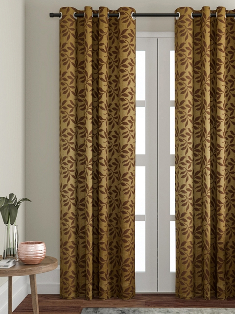 

VRINDA Gold-Toned Single Door Curtain
