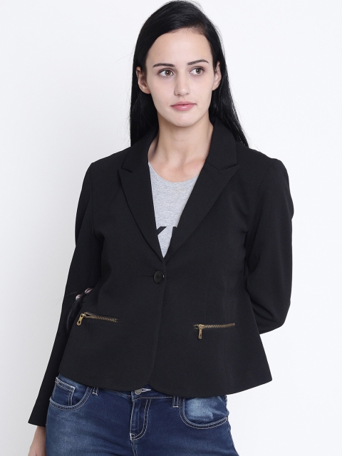 

Crimsoune Club Women Black Solid Jacket