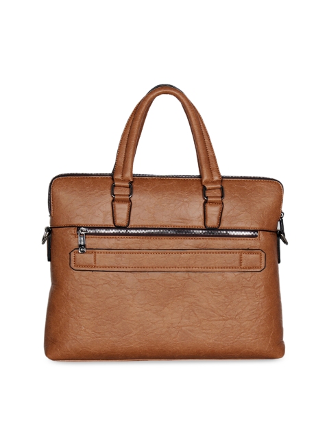

ESBEDA Unisex Tan Brown Solid Laptop Bag