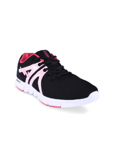 

Campus Women Black Mesh Running Shoes