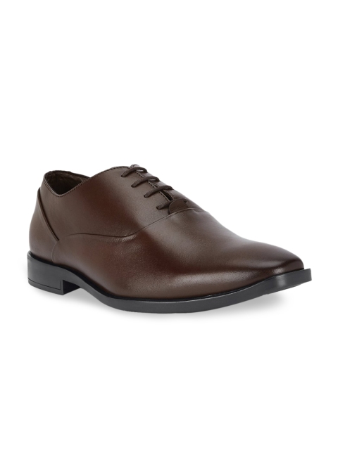 

Kenneth Cole Men Black Leather Formal Oxfords, Brown